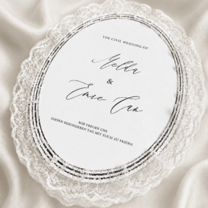 Oval Tischkarten - Dentelle Collection
